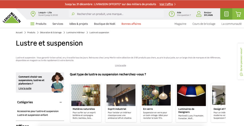 Plus de 3100 lustres et suspensions chez LeroyMerlin.fr